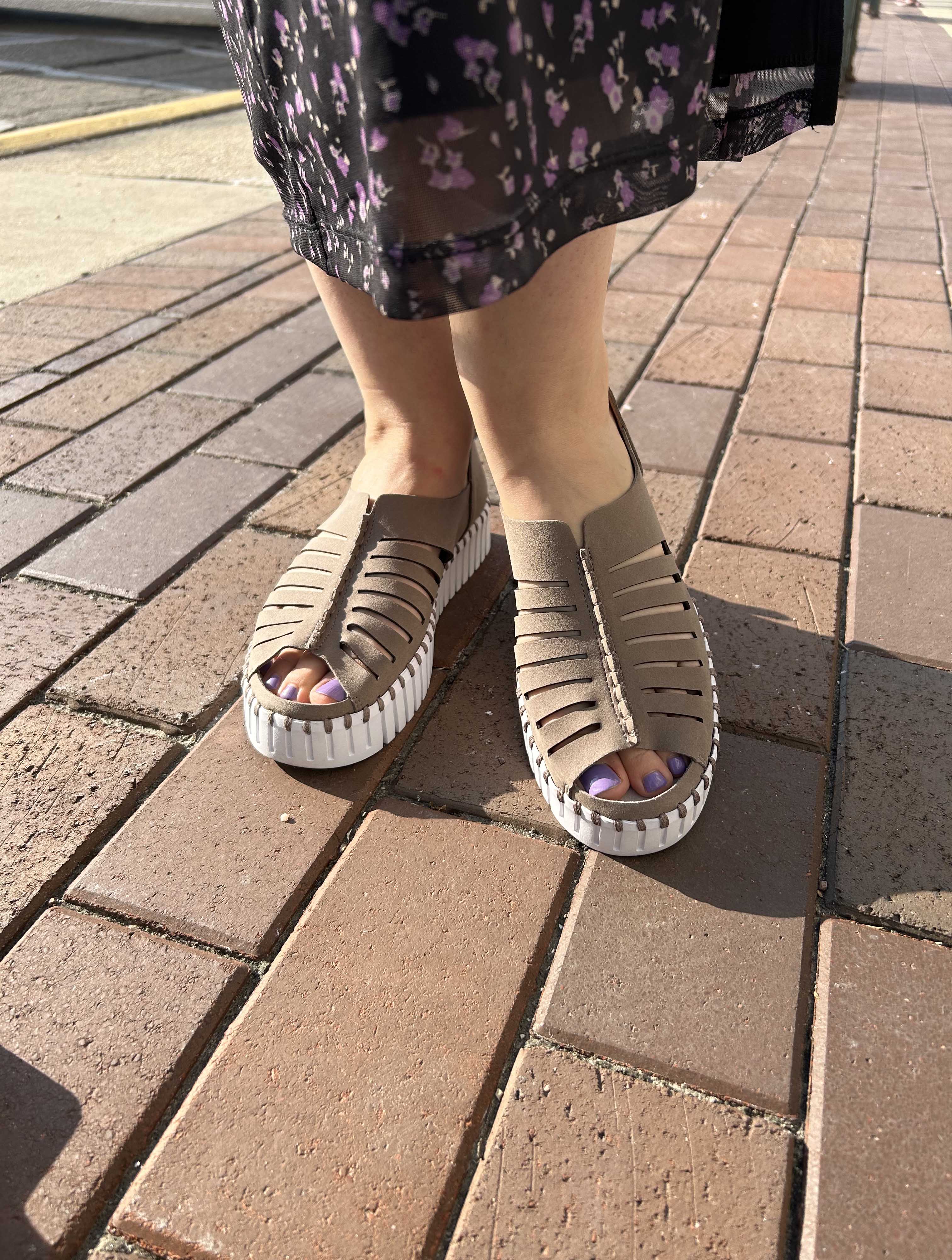 Ilse Jacobsen Tulip 9376 Open Toe in Falcon