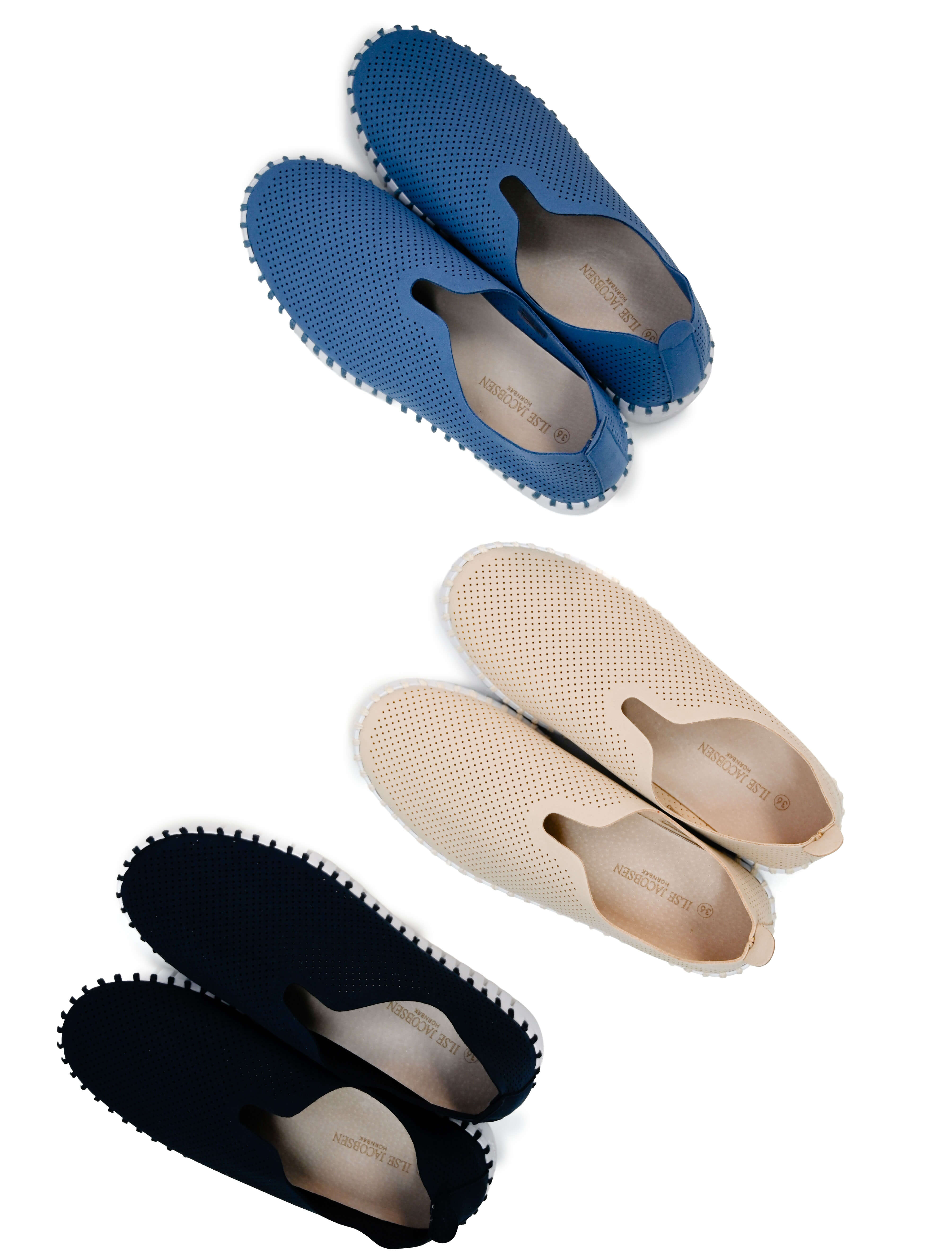 Ilse Jacobsen Tulip 0001 Perforated Slip-On Sneaker (Final Sale)*
