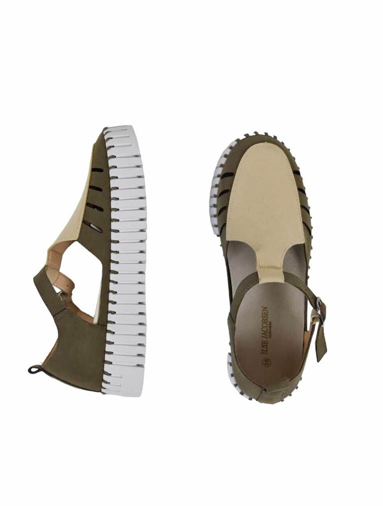 Ilse Jacobsen Tulip 9378 T-Strap in Falcon/Kit