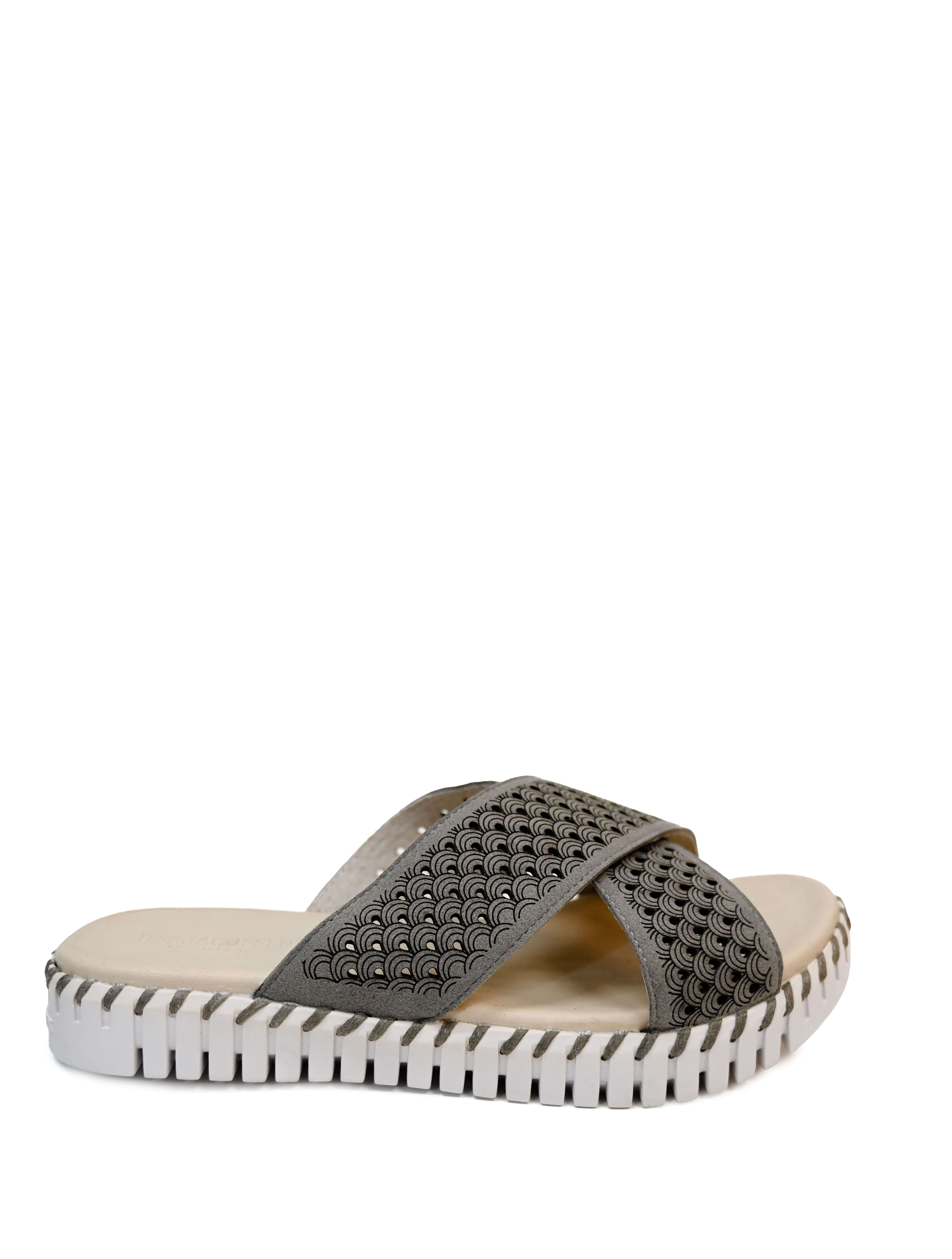 Ilse Jacobsen Tulip 1575 Perforated Open-Toe Flat Sandal (Final