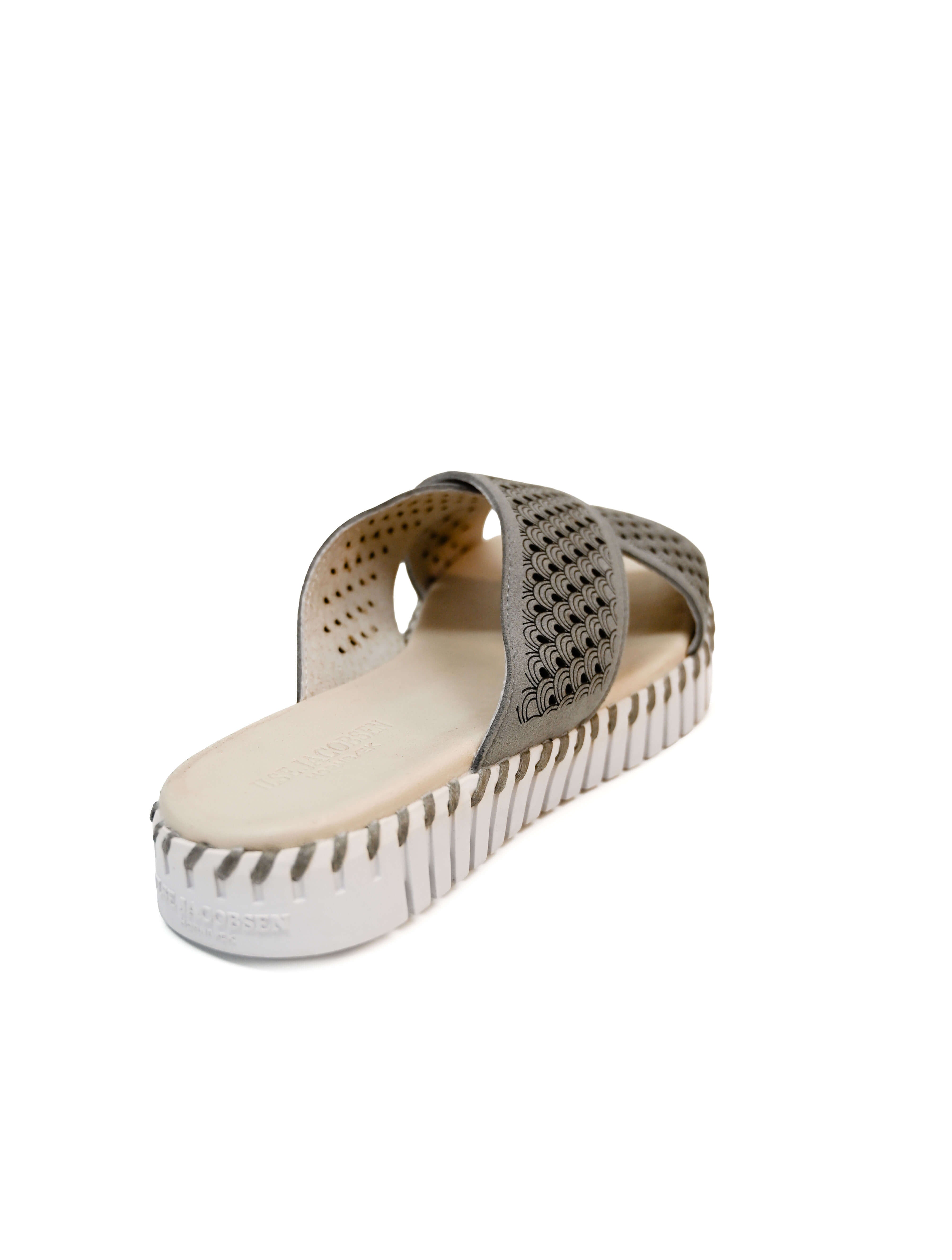 Ilse Jacobsen Tulip 1575 Perforated Open-Toe Flat Sandal (Final