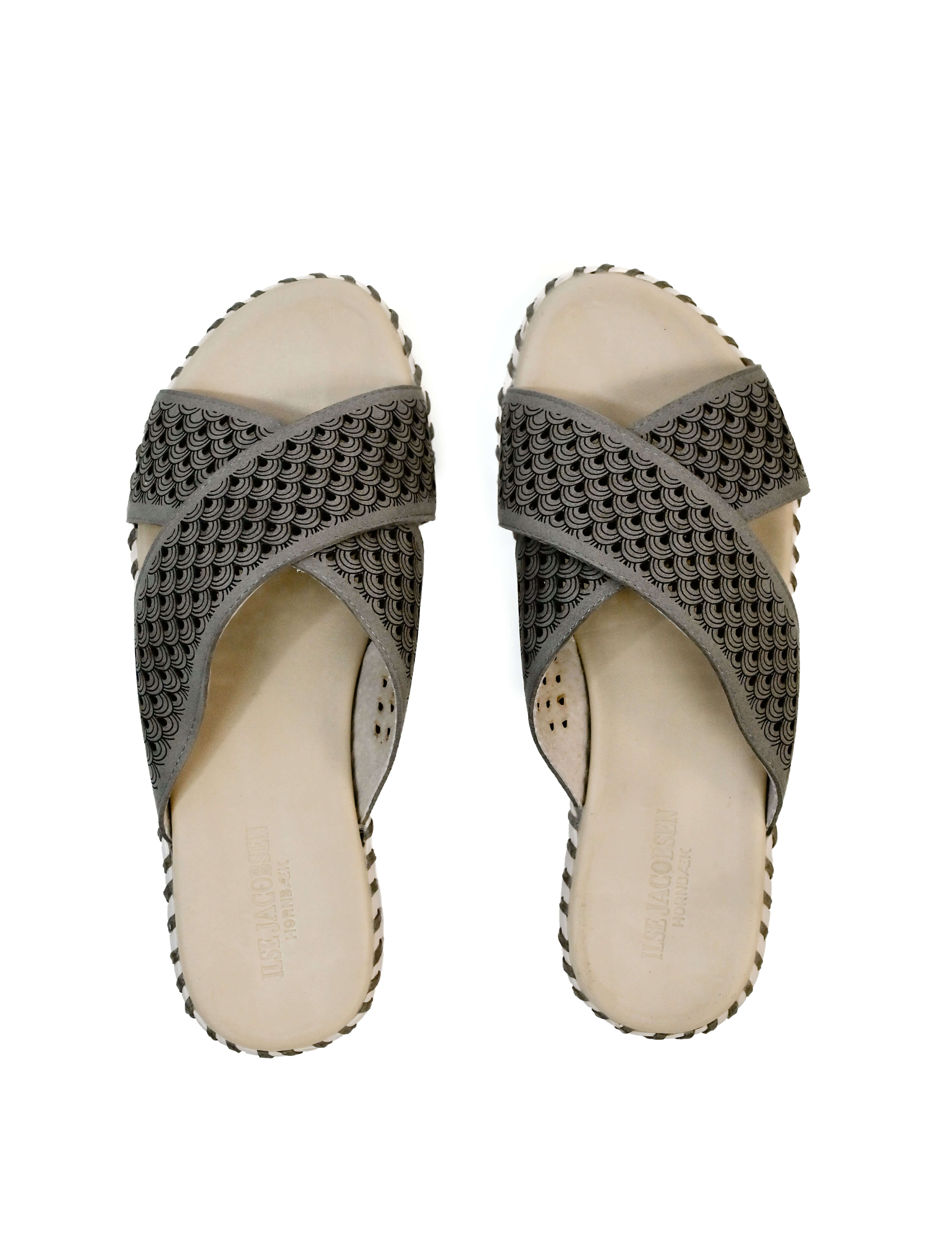 Ilse Jacobsen Tulip 1575 Perforated Open-Toe Flat Sandal (Final Sale)*
