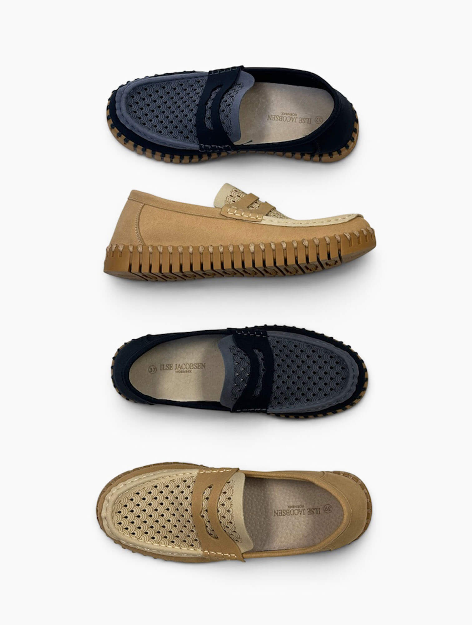 Ilse Jacobsen 3234 Two Tone Penny Loafer