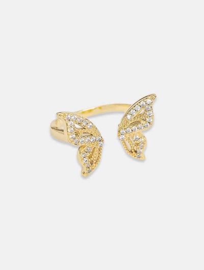 JAYNE Open Butterfly Ring in Gold