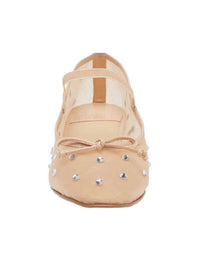 Jeffrey Campbell Releve Embellished Mary Jane in Natural Mesh Clear Combo