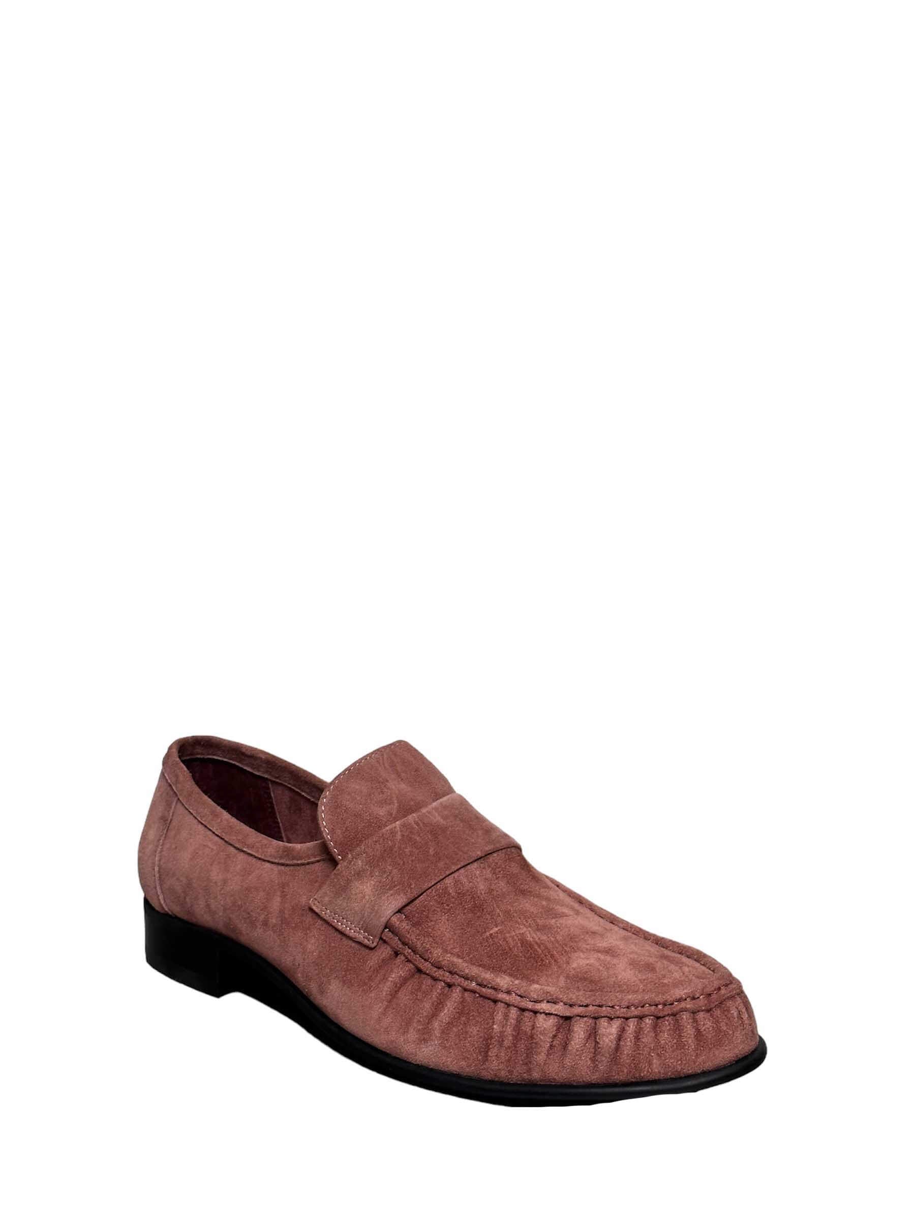 Jeffrey Campbell Societies Loafer in Blush Suede