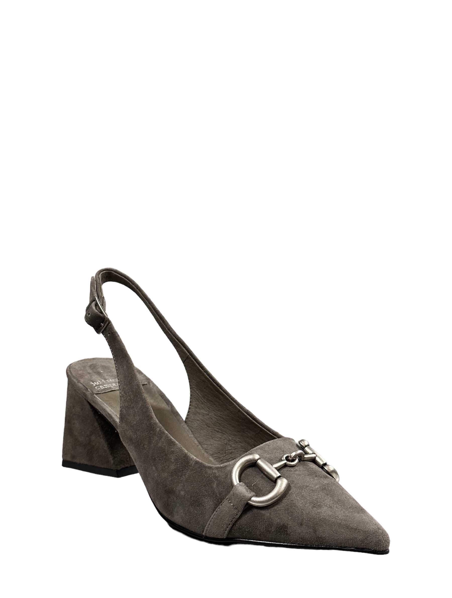 Grey on sale suede slingbacks