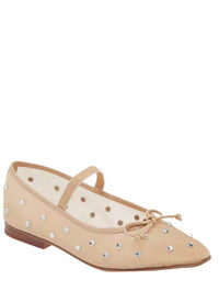 Jeffrey Campbell Releve Embellished Mary Jane in Natural Mesh Clear Combo