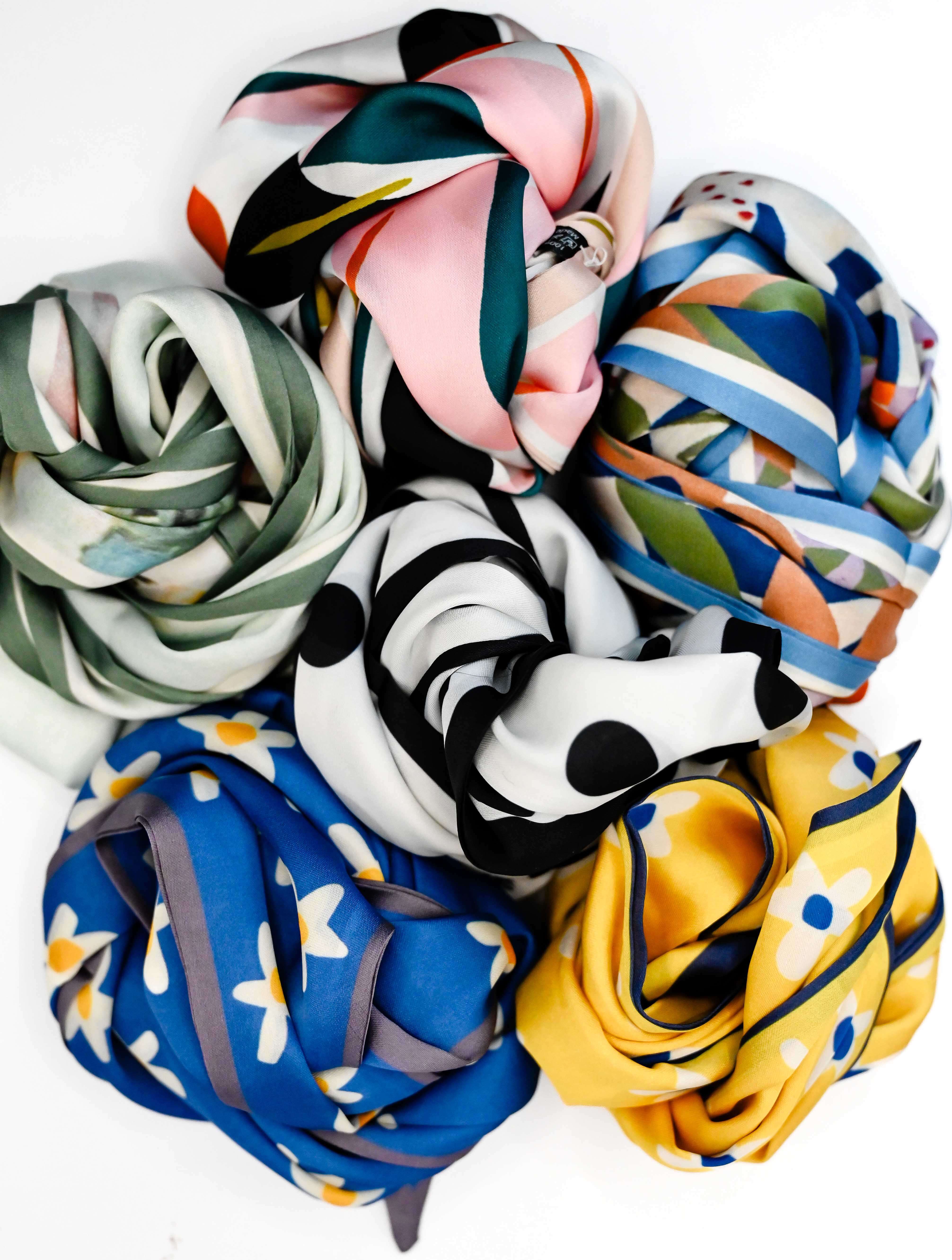 Double Sided Silky Scarf