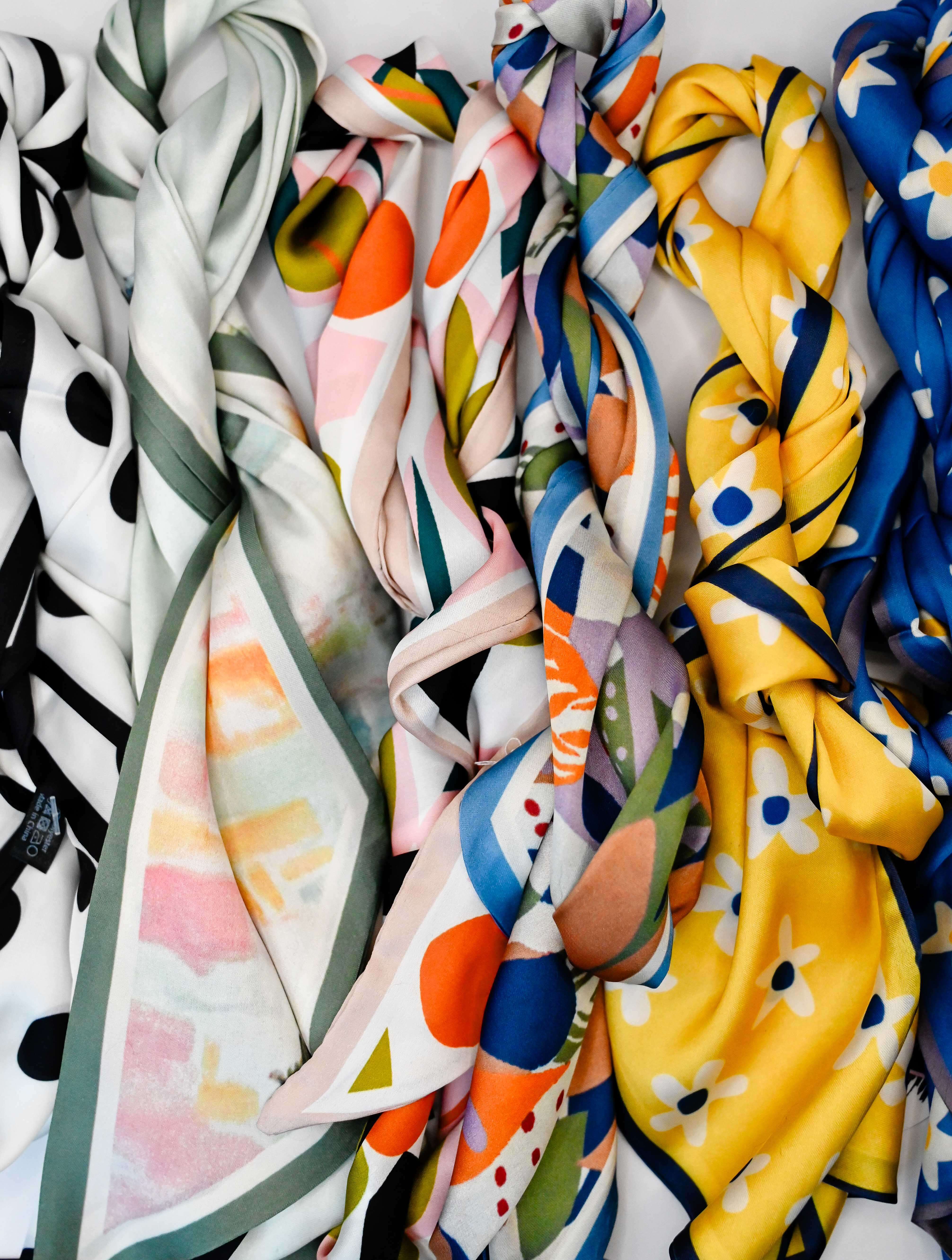 Double Sided Silky Scarf