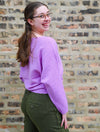 Monet Sweater in Sheer Lilac