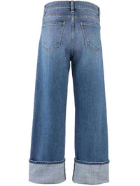 Kut From The Kloth Sienna High Rise Wide Leg Roll Up Jeans