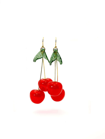 Hanging Cherry Earrings