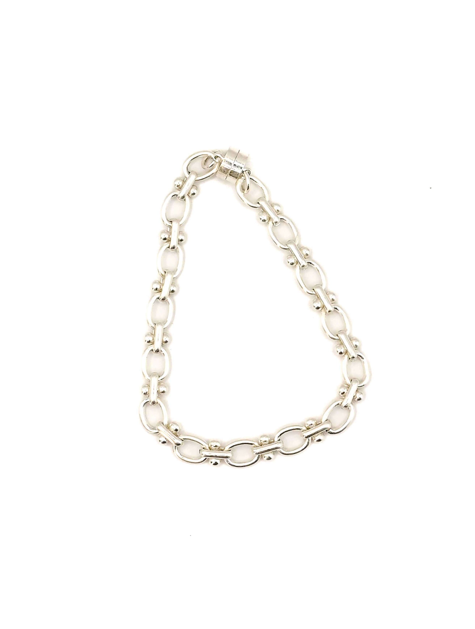 Mini Cable and Barbell Chain Bracelet