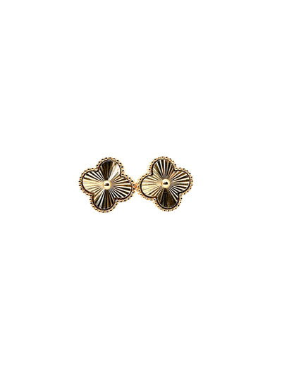 Radiant Clover Stud Earrings