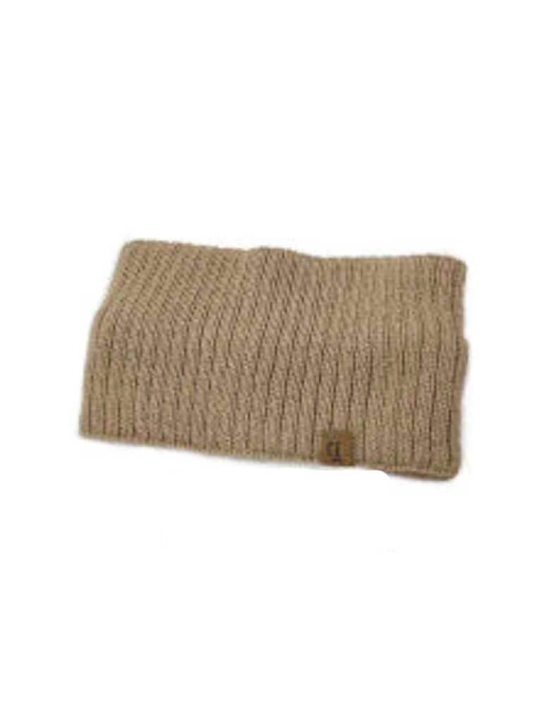 Ribbed Knit Headwrap in Taupe