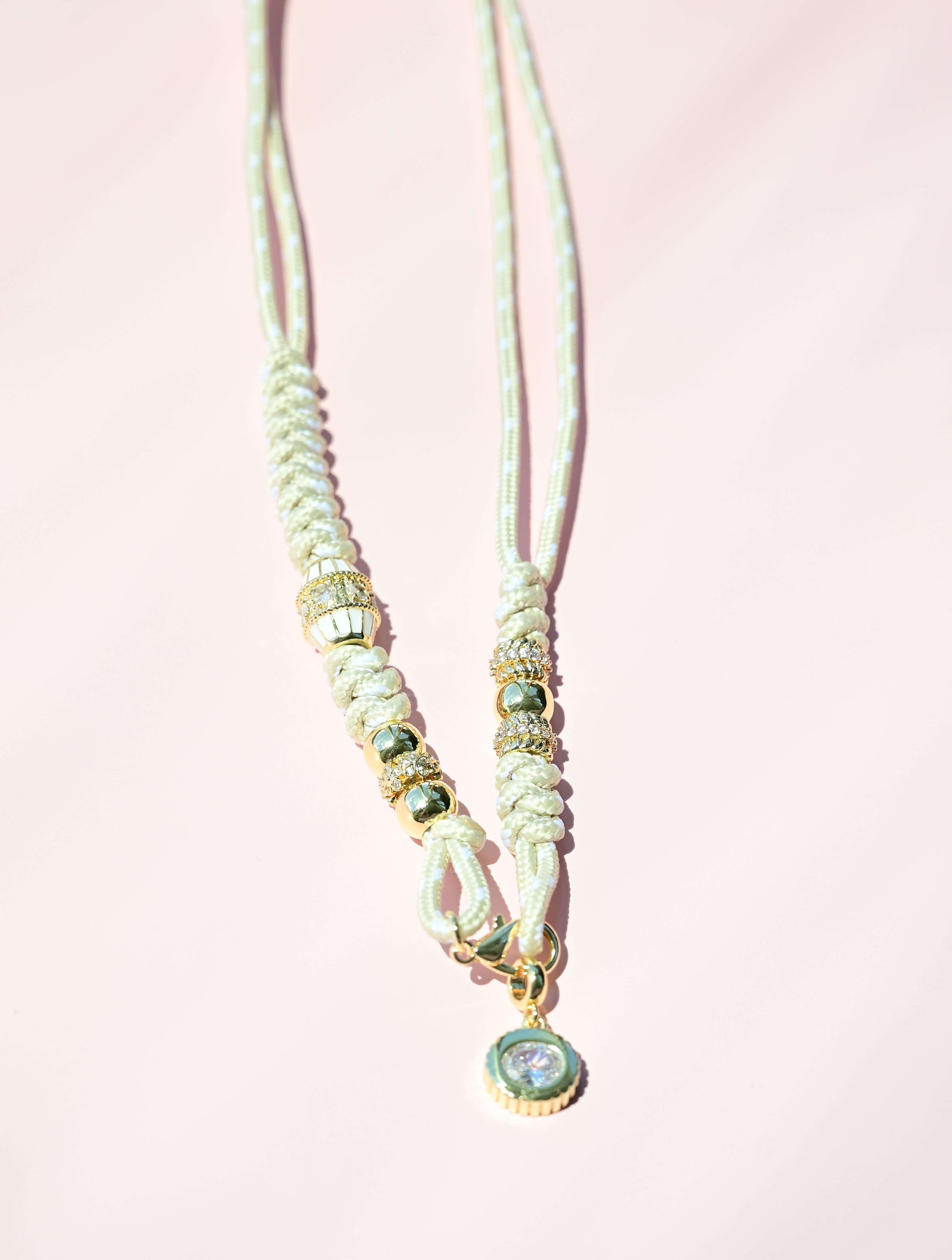 Corded Rope Charm Necklace