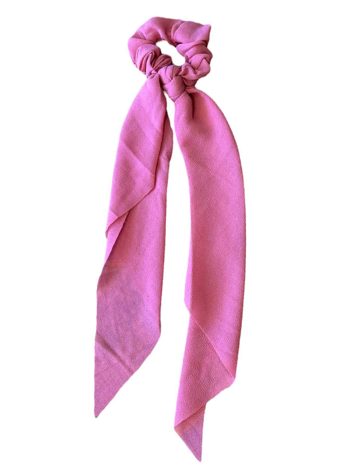 Solid Scarf Scrunchie in Pink