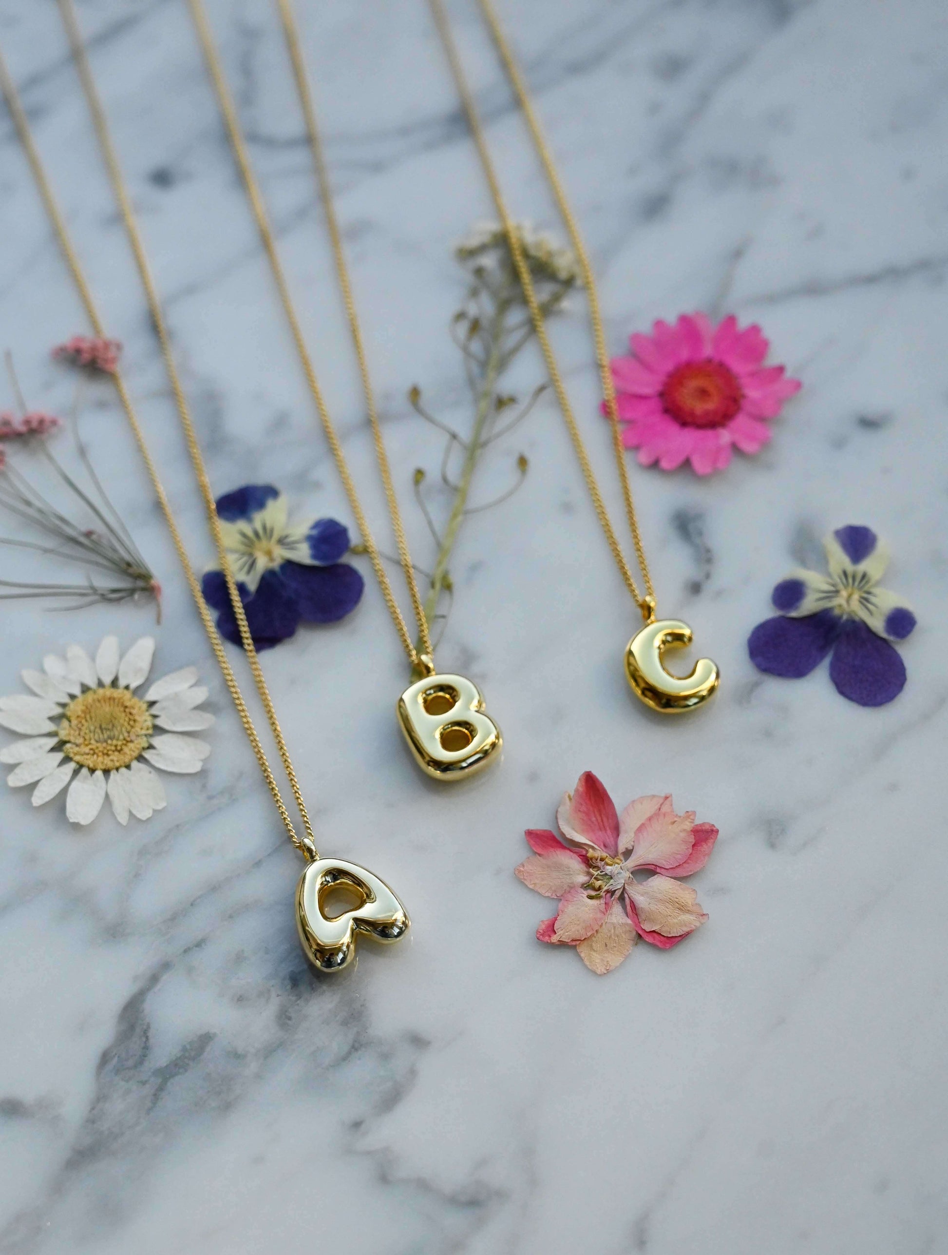 14K Gold Dipped Initial Necklace