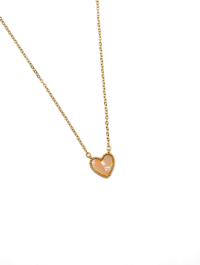 14k Gold Dipped Heart Pendant Necklace