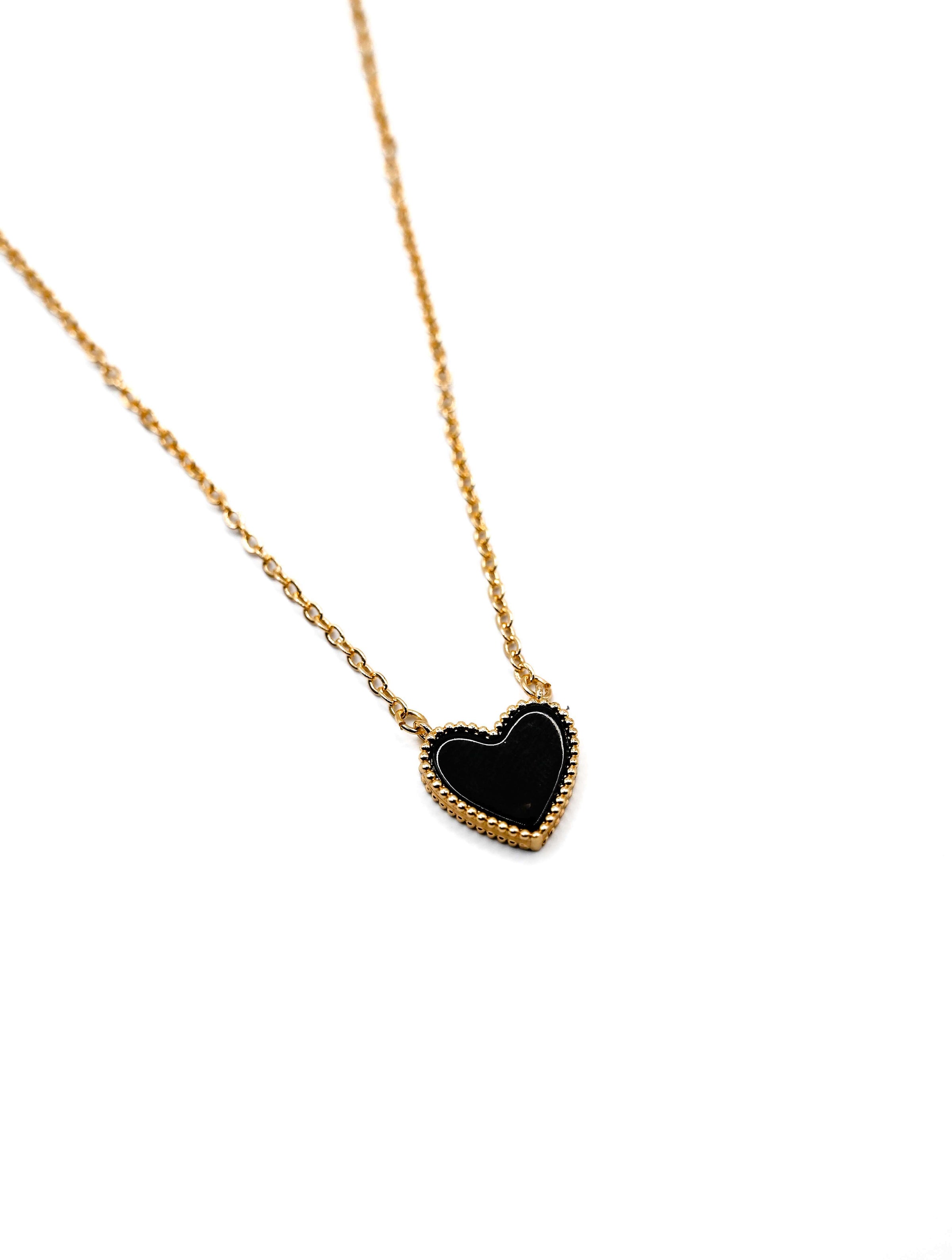 14k Gold Dipped Heart Pendant Necklace