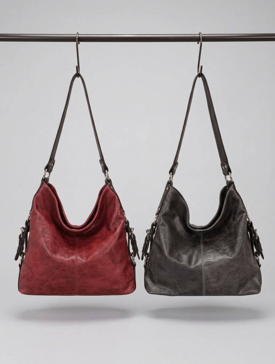Simone Medium Leather Shoulder Bag