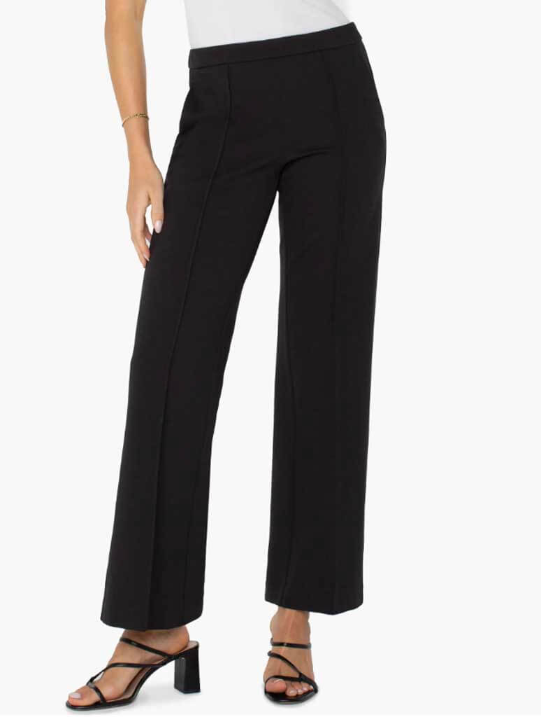 Liverpool Pleated Wide Leg Trouser