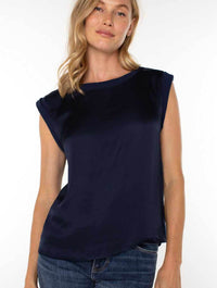 Liverpool Sleeveless Woven Knit Top