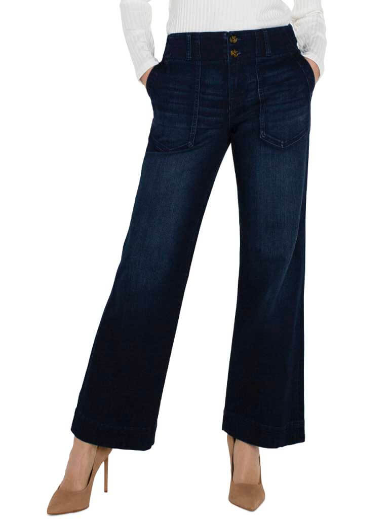 Liverpool Patch Pocket Wide Leg 31" Jean