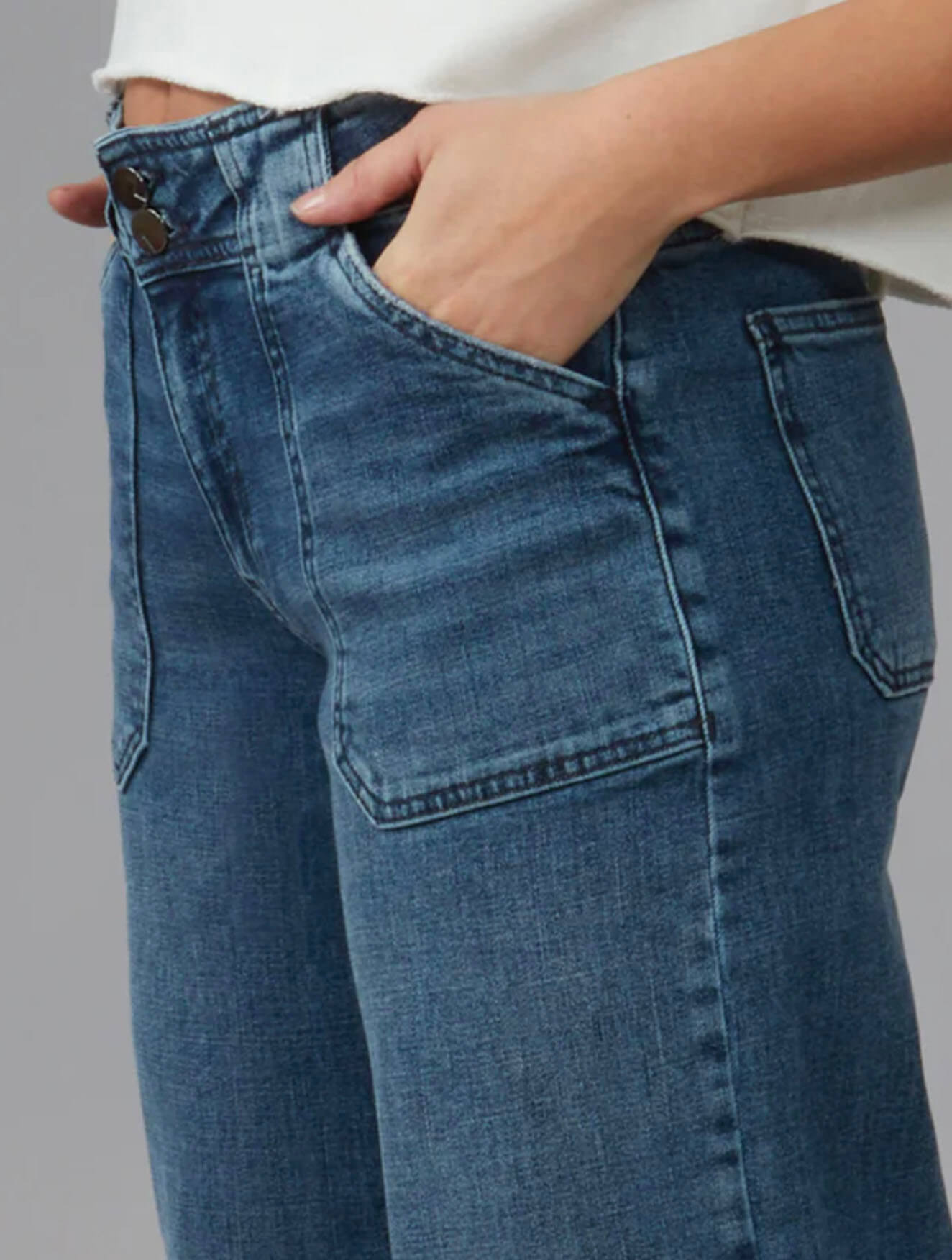 Lola Jeans Nova Mid Rise Wide Leg Jeans