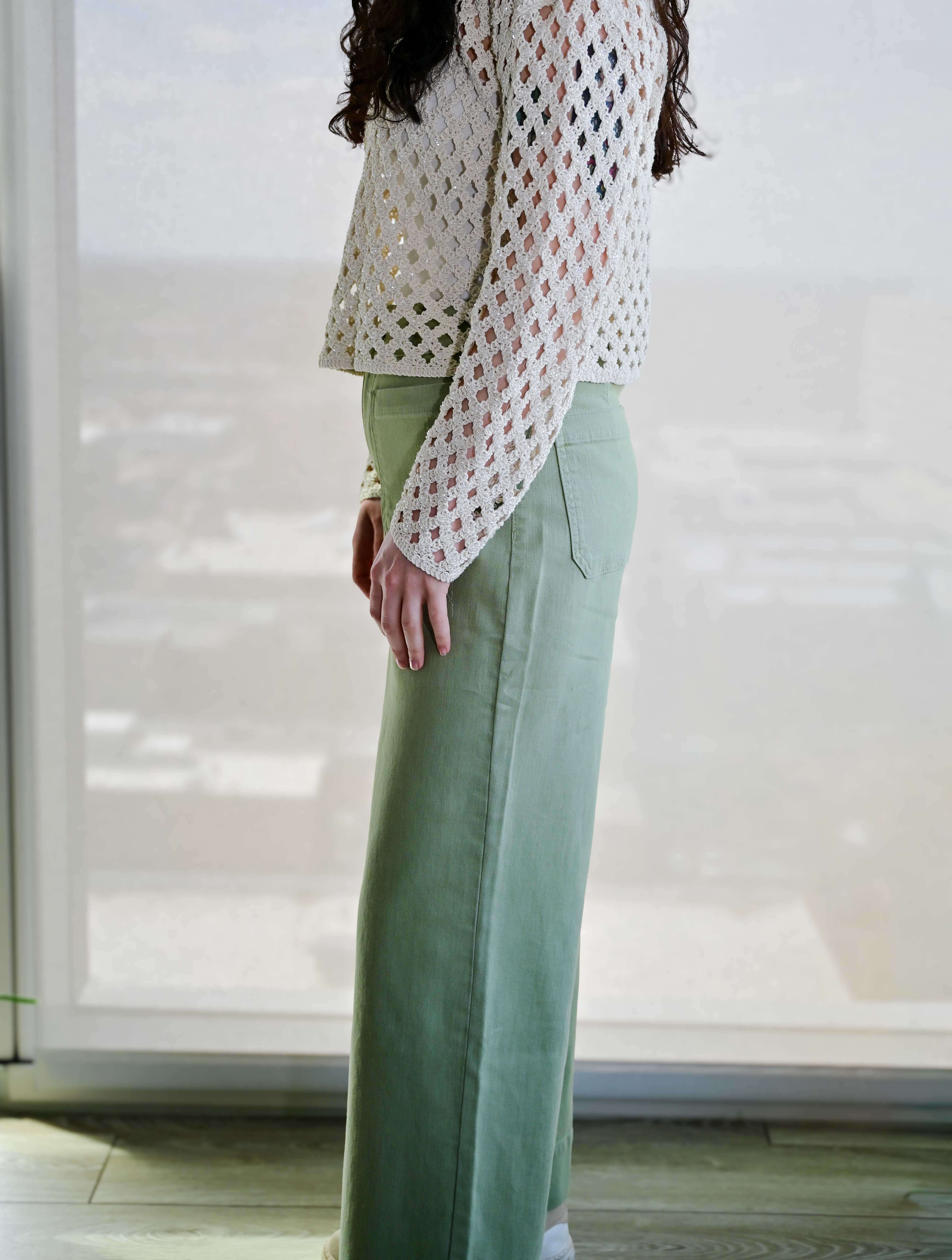 Lola Denim Colette High Rise Wide Leg Jeans