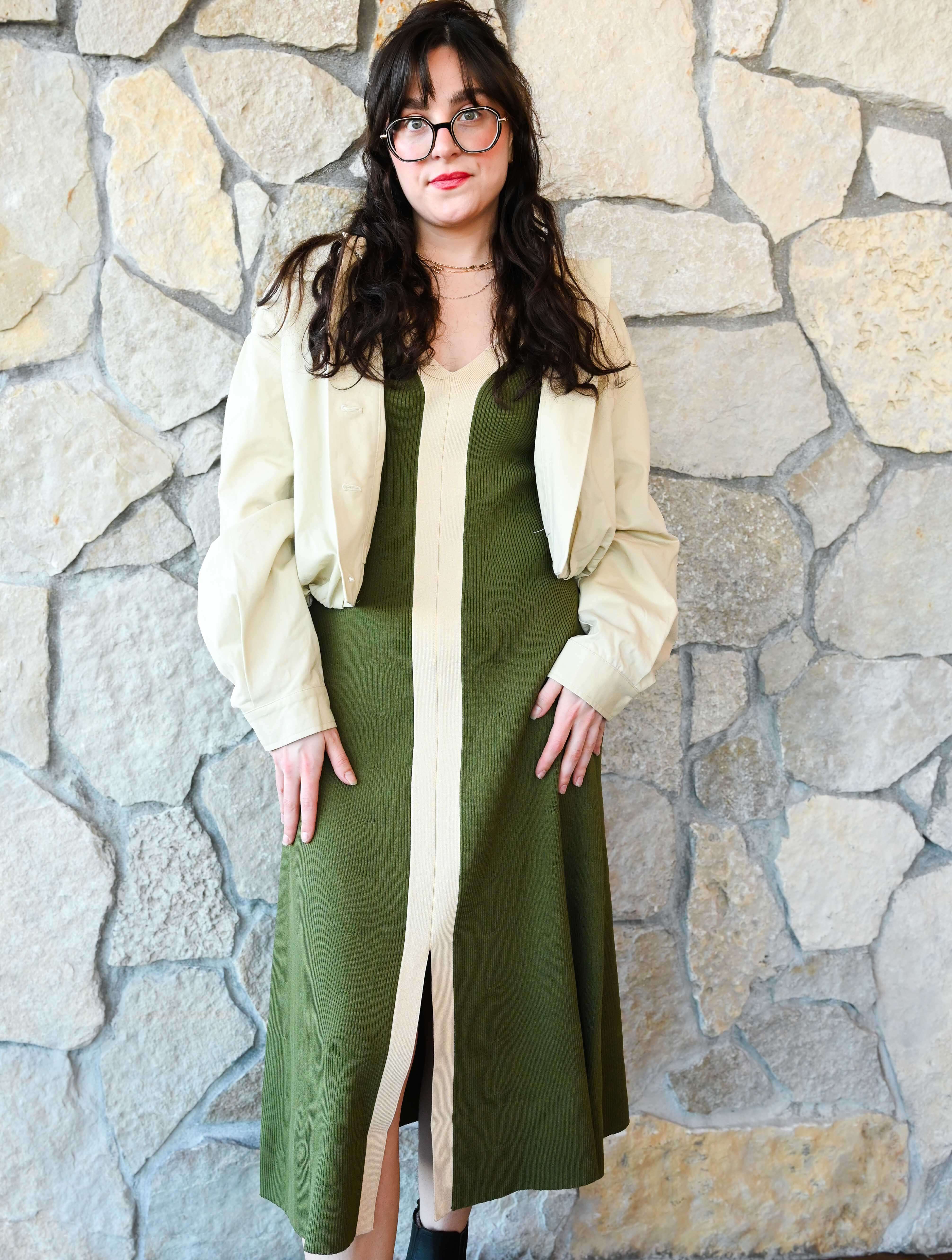 Analise Colorblock Midi Dress