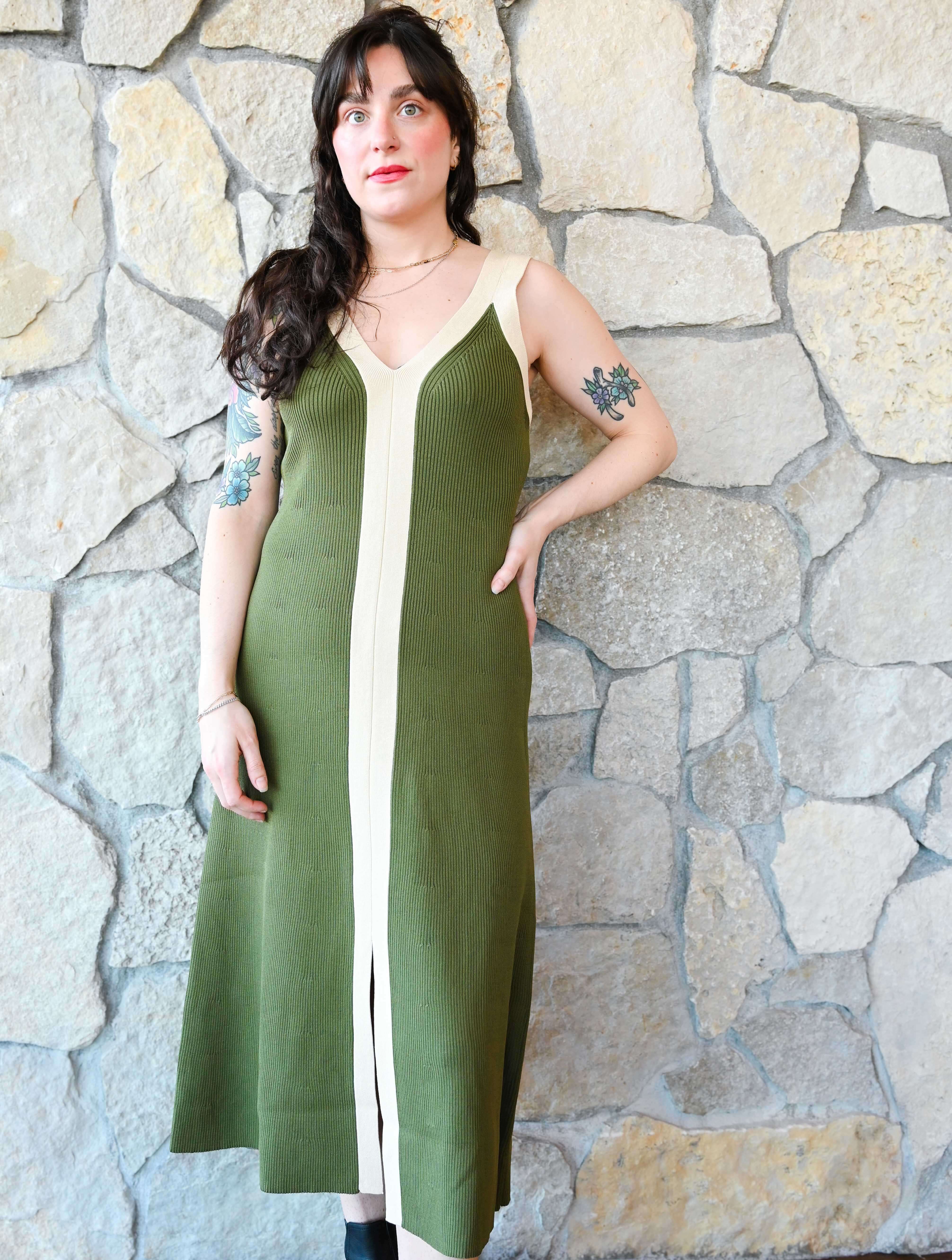 Analise Colorblock Midi Dress