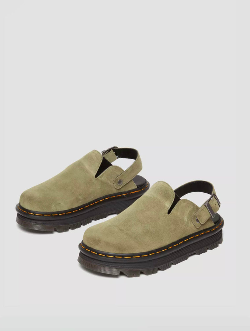 Dr. Martens ZebZag Suede Casual Slingback Platform Mule