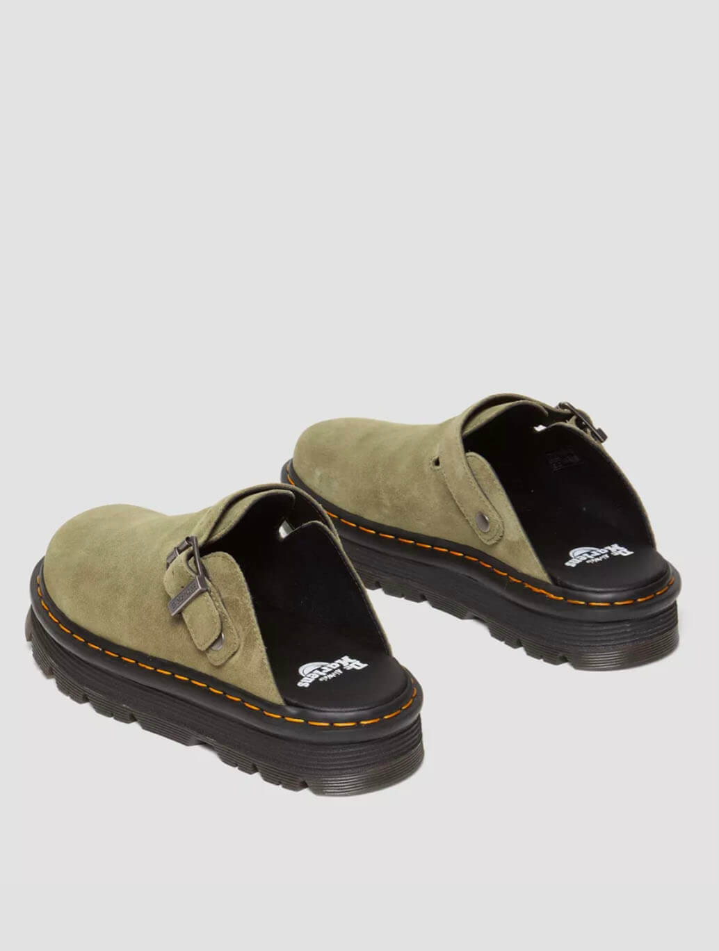 【DR MARTENS】Zebzag Suede Casual Slingback Platform Mules Dr. Martens Zebzag Suede Casual Slingback Platform Mules