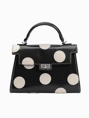 Maisel Vegan Polka Dot Top Handle Bag