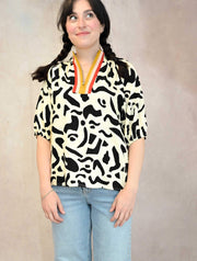 Short Sleeve Print Top