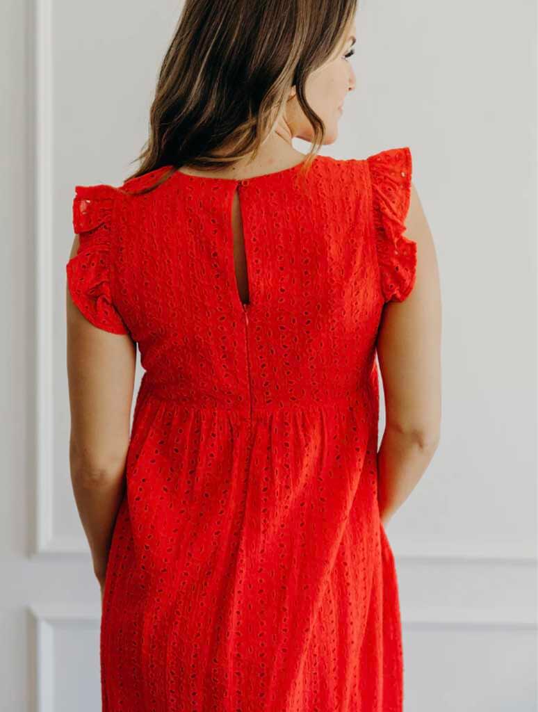 The Dutton Eyelet Maxi Dress