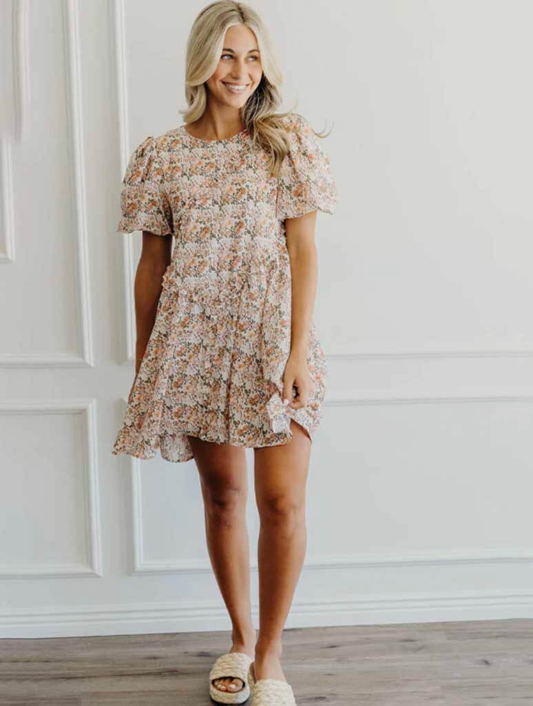 The Venice Floral Ruffle Dress