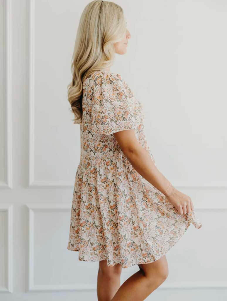 The Venice Floral Ruffle Dress