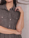 The Emerson Dress in Pale Olive
