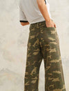 Camo Print Stretch Pants