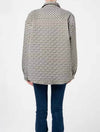 Plaid Button Down Jacket in Green Multi