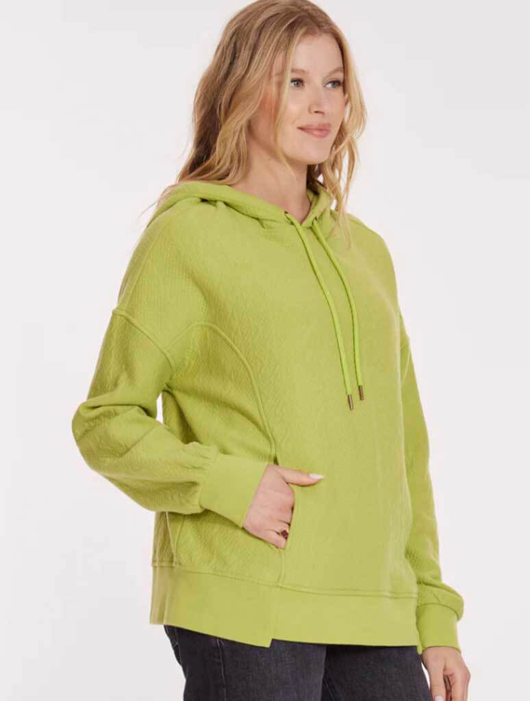 Quilted Long Sleeve Oversized Hoodie