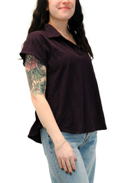 Open Dolman Short Sleeve Polo