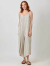 Sleeveless Striped Jumpsuit
