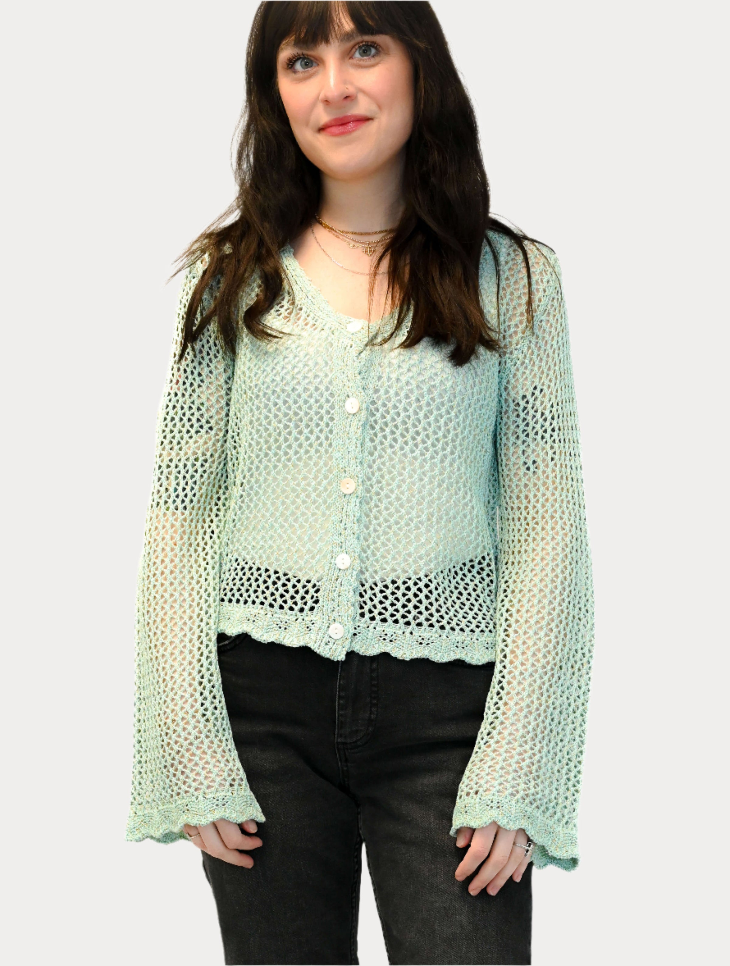 Crochet Knit Cardigan