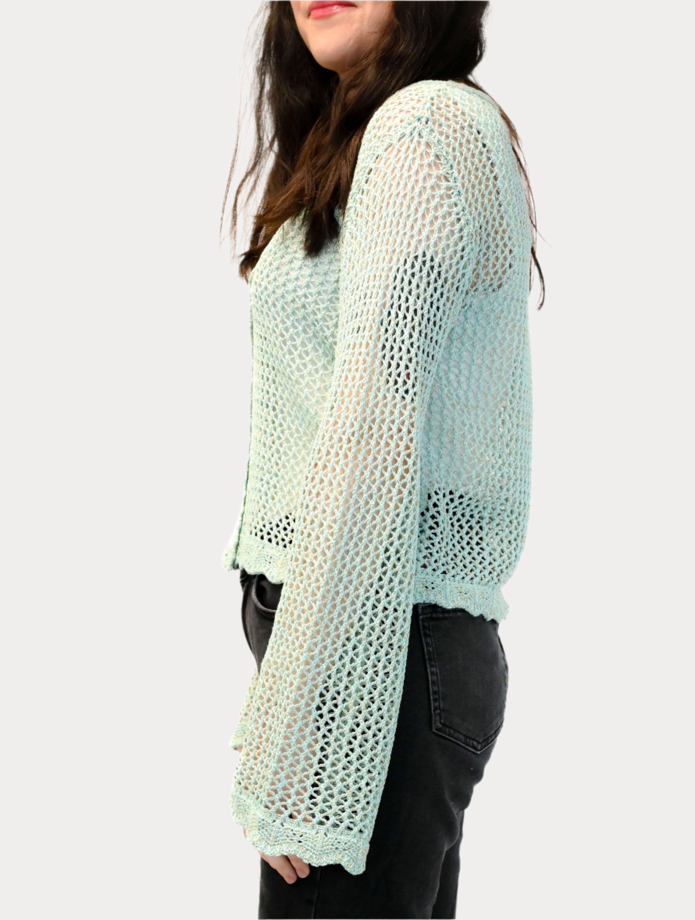 Crochet Knit Cardigan