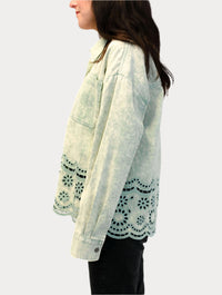 Eyelet Detail Jacket