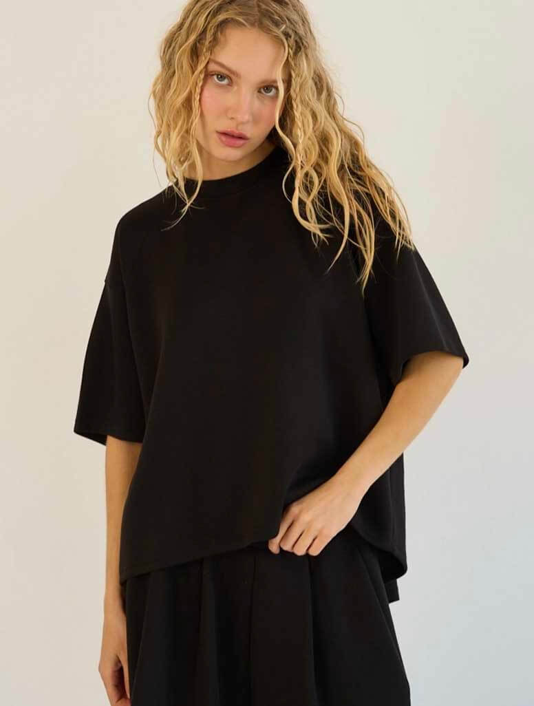 Soft Modal Pleated Back Tee